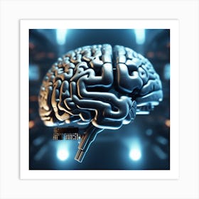 Brain - 3d Stock Videos & Royalty-Free Footage Art Print