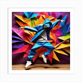 Origami Dancer 40 Art Print