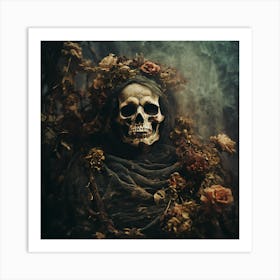 Haunted Skeleton Art Print