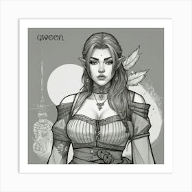 Elf Queen Art Print