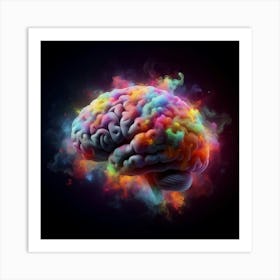 Colorful Brain 1 Art Print