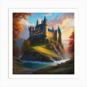 Hogwarts Castle 12 Art Print