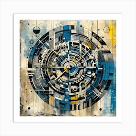 A Clockwork Blue Art Print