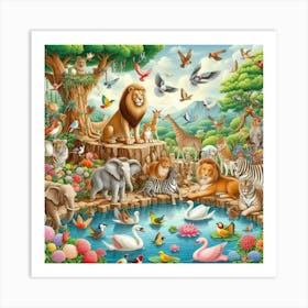 Animal Kingdom Art Print