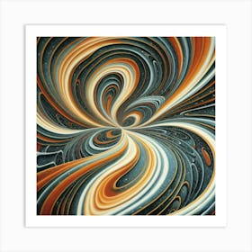 Interstellar laser light line pattern abstract art 9 Art Print