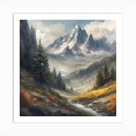 Mountain Landscape 2 Art Print