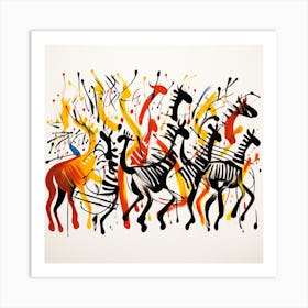 Giraffes Art Print