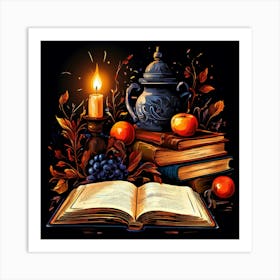 Book And Candle 1 Art Print