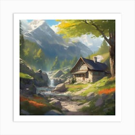 House In The Mountains 6 Art Print