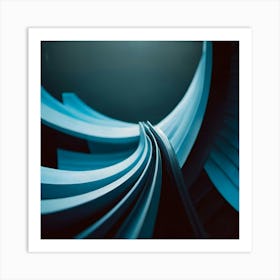 Abstract Blue - Abstract Stock Videos & Royalty-Free Footage Art Print