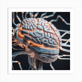 Artificial Brain 3 Art Print