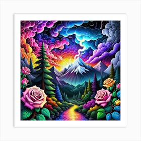 Psychedelic Painting 3 Art Print