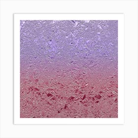 Purple And Pink Aluminum Foil Art Print