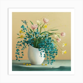 Flowers In A Vase 30 Art Print