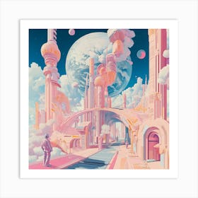 Futuristic City 7 Art Print