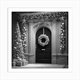 Christmas Door 57 Art Print