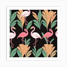 Pink Flamingos 4 Art Print