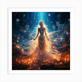 Firefly Shimmering Phantom Lights In Dreamlike Vibrations 50805 Art Print