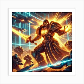 A Depiction Of Solarblade Enforcers, Elite Warrior 1 Art Print