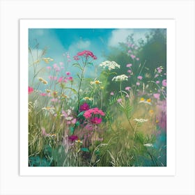 Celestial Blue in Summer Grass 4 Art Print