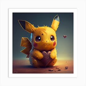 Pewpew Pickachu With Heart 9d79117d E2cc 4ce2 9a5c D45581aa0215 Art Print