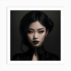 Asian Gothic Grace Art Print