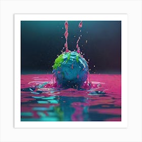 Water Splash 6 Art Print