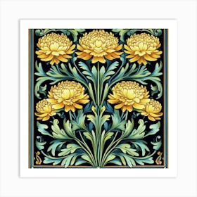 Chrysanthemums Art Art Print