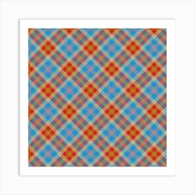 Plaid Fabric 84 Art Print