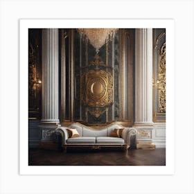 Rococo Living Room 1 Art Print