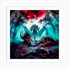 Guardian Of Mythos Art Print