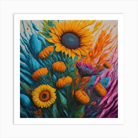 Sunflowers 7 Art Print