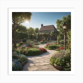 Garden In The Sun Art Print