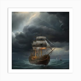 Stormy Seas.6 1 Art Print