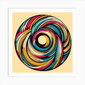 Colorful Swirls Art Print