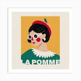 La Pomme Square Art Print