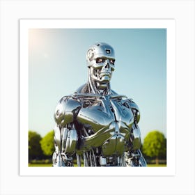 Robot Stock Videos & Royalty-Free Footage 1 Art Print