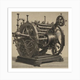 Steam Engine Art Print