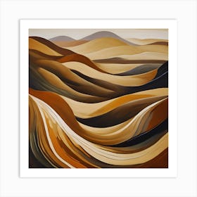 Sand Dunes Abstract Art Print