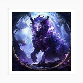 A Mythical Creature In A Fantasy Realm art print 1 Art Print