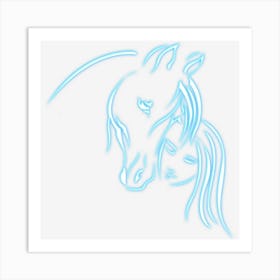 Girl And Horse Gift Teen And Kids Horse Lover Art Print