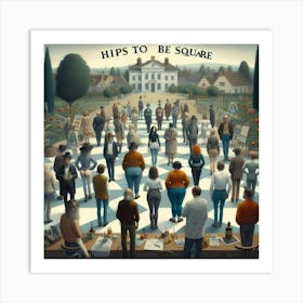 Hips To Be Square 1 Art Print