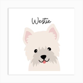 Westie Art Print