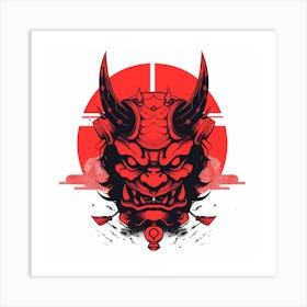 Demon Head 1 Art Print