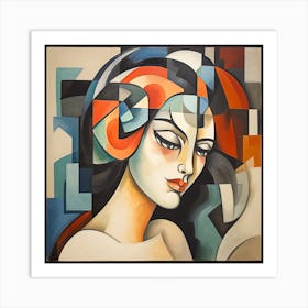 Portrait of a woman 3 Art Print