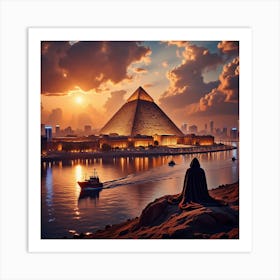 Egypt At Sunset 5 Art Print