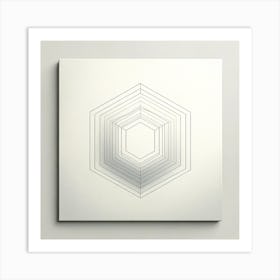 Hexagons Metal Print Art Print