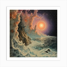 Abstract Sunrise Art Print