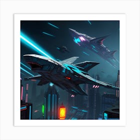 Sci - Fi City Art Print