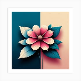 Abstract Flower 17 Art Print